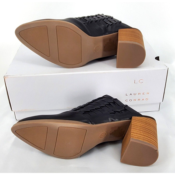 LC Lauren Conrad Women's Size 6 Riverbirch Black Slip On Mules New - Picture 5 of 7